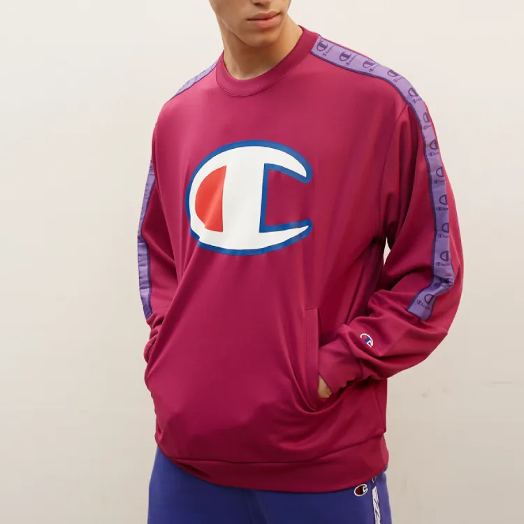 Champion Crew Neck Regular Sweatshirt Japan Version Unisex Purple-1