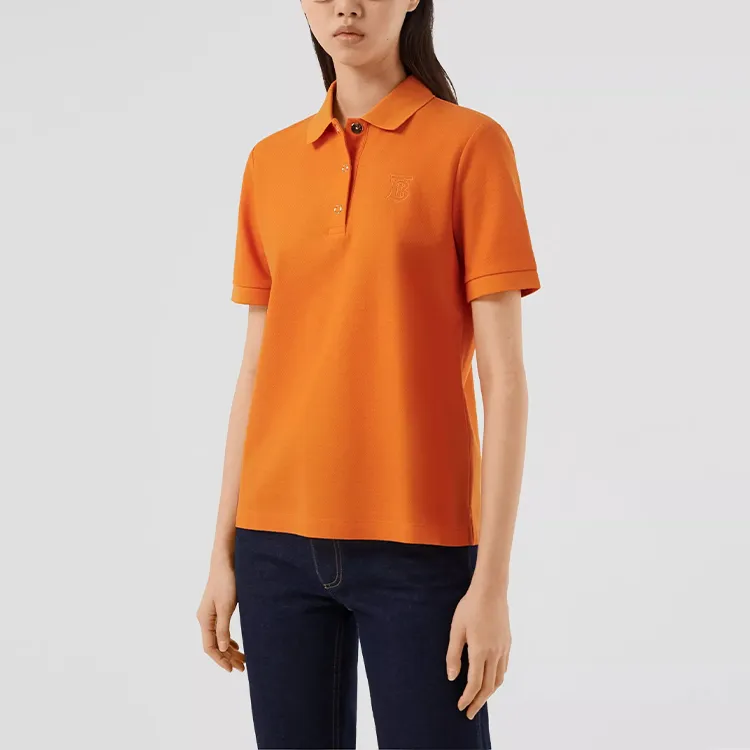 Burberry Polo Shirts Women's Bright Orange-4