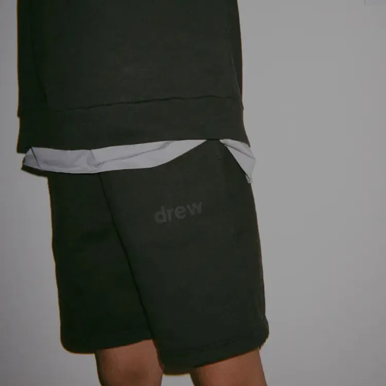 Drew House Letter Logo Series Casual Shorts Unisex Black-2
