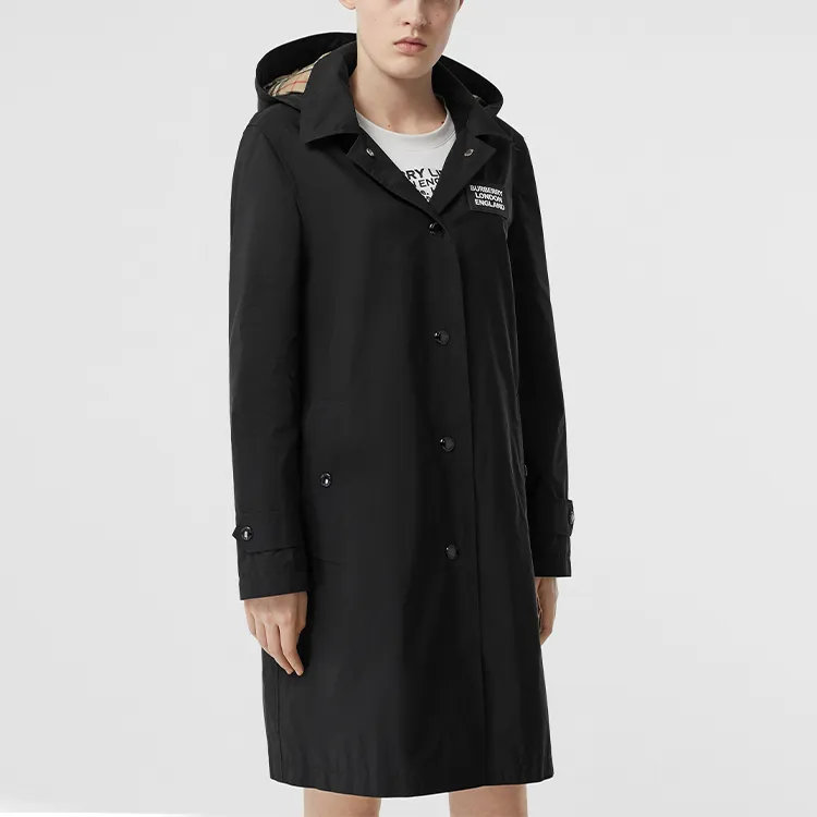 Burberry Jackets Coats Women's Black-2