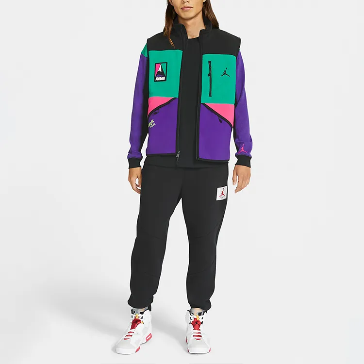 Jordan Vests Men Black Green Purple Multicolor-4