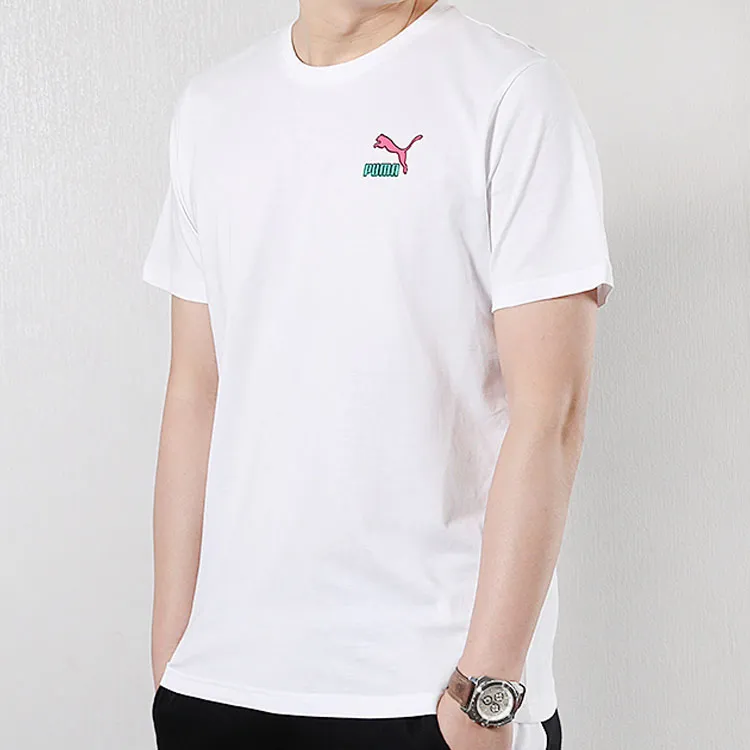 PUMA Set in Sleeve T Shirt Men's White-4