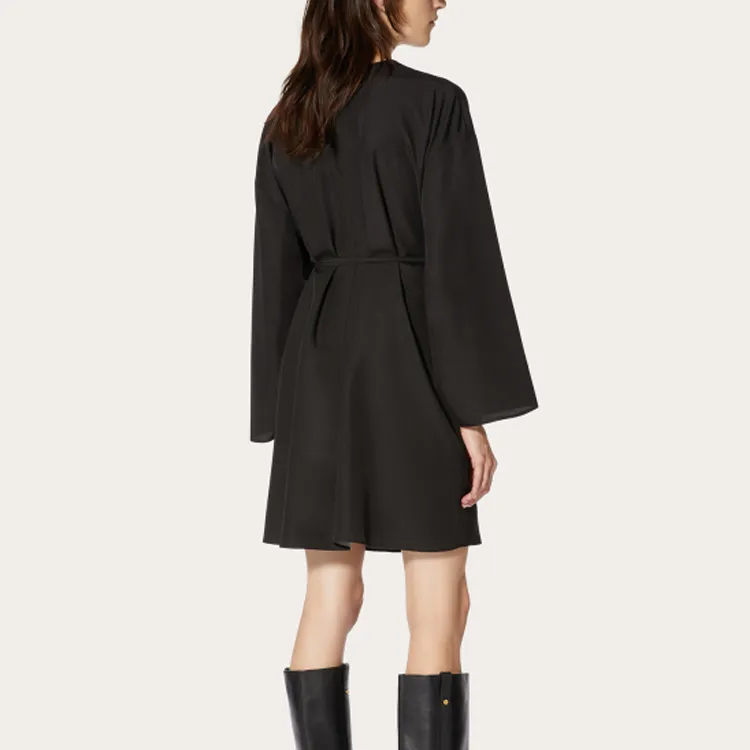 Valentino Long-Sleeved Dresses Women's Black-1
