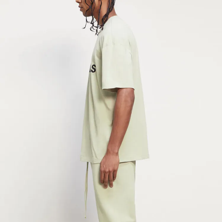 Fear Of God Essentials FW20 T Shirt Men's Gray Green-4