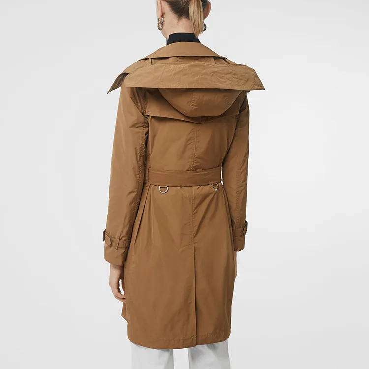 Burberry Trench Coat Cinched Waist Slimming British Style Women's Trench Coats Coat Women's Camel 80061121-3