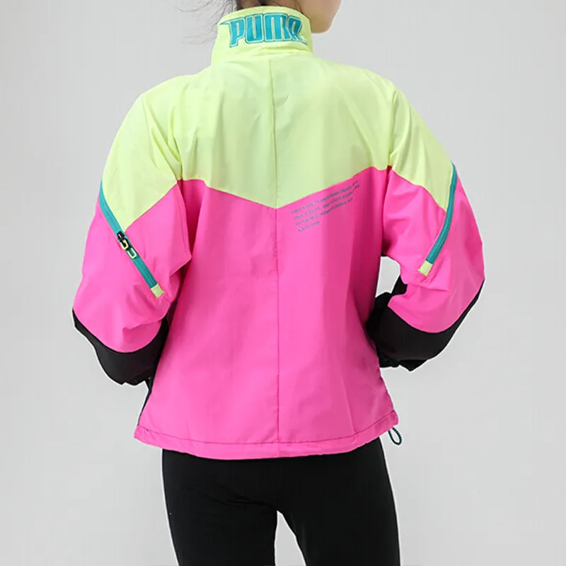 PUMA Sweatshirt Women's Black, Yellow, Pink, Multicolor-3