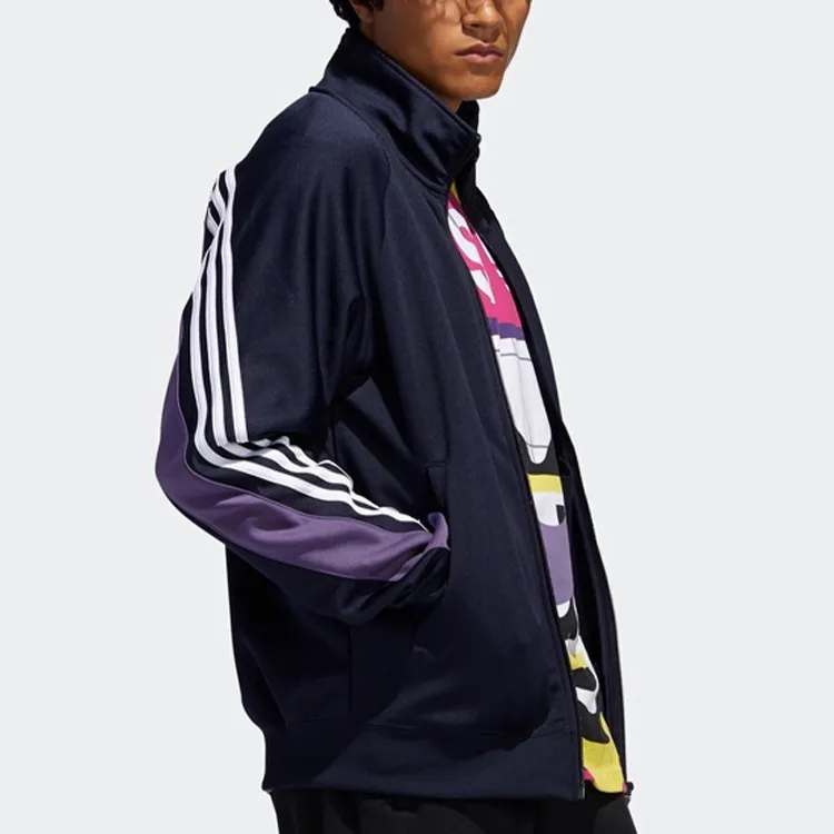 Adidas Originals Jackets Men Navy Blue-4