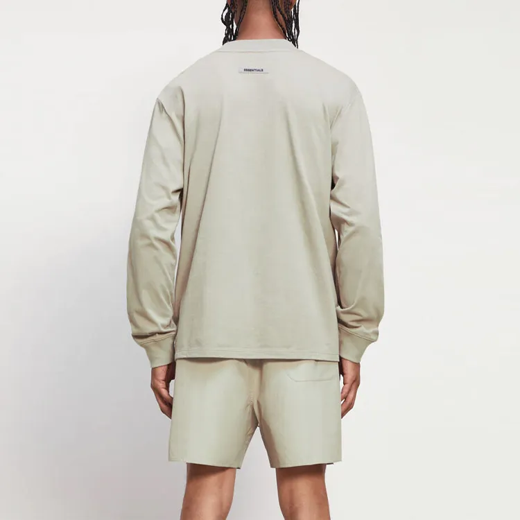 Fear Of God Essentials Boxy Long Sleeve T Shirt Applique Logo-3