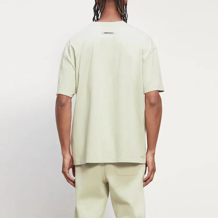 Fear Of God Essentials FW20 T Shirt Men's Gray Green-3