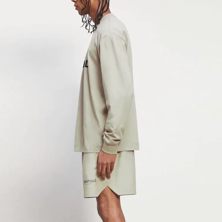 Fear Of God Essentials Boxy Long Sleeve T Shirt Applique Logo-2