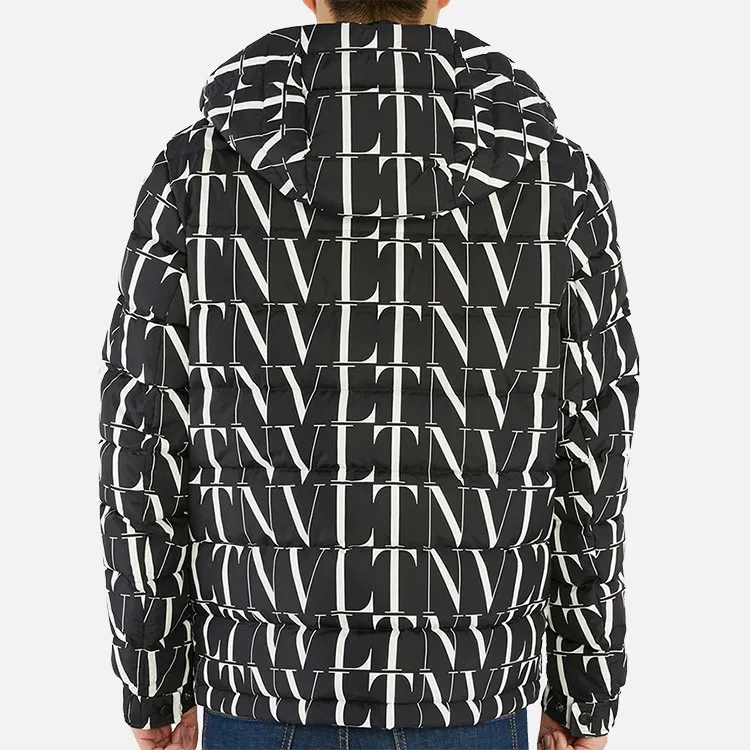 Valentino Down Jackets Men Black White-3