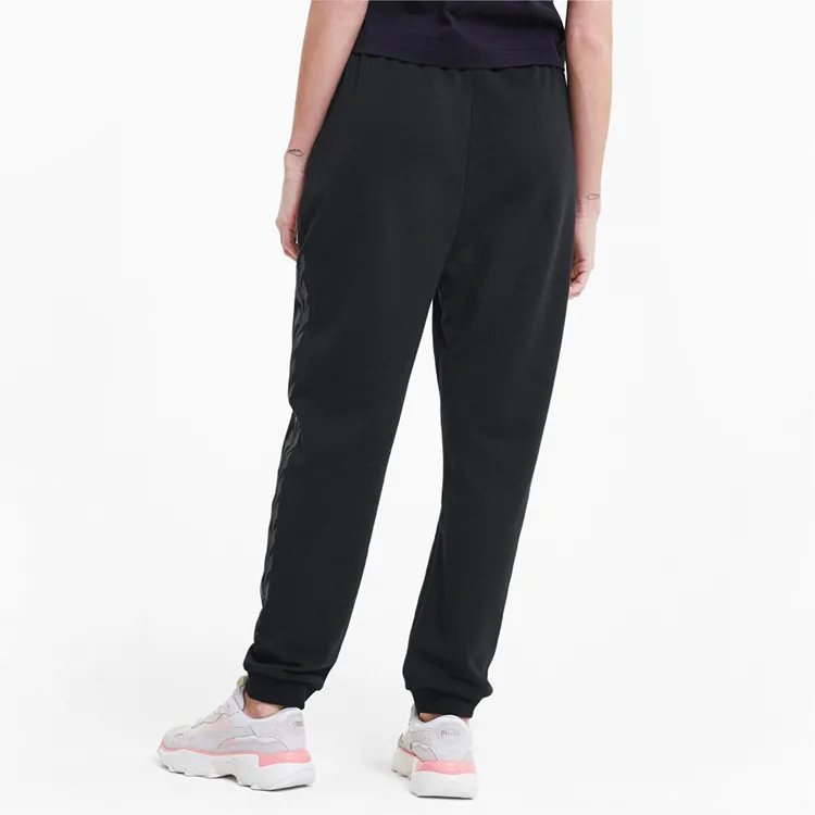 PUMA Knitted Sweatpants Women's Black Red-2