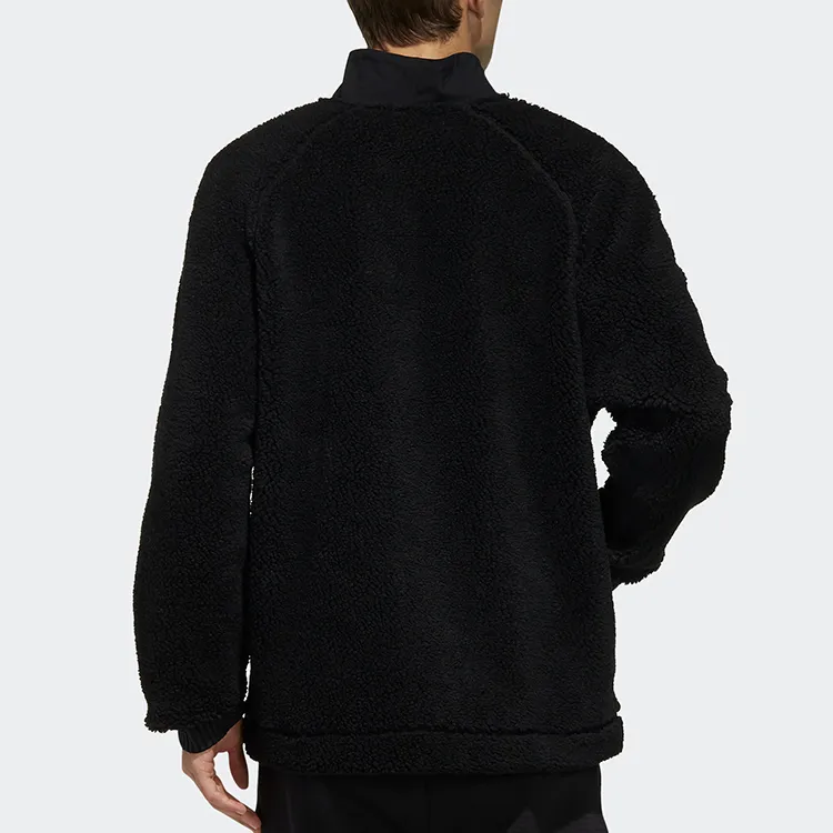 Adidas Velvet Jackets Men Black-3