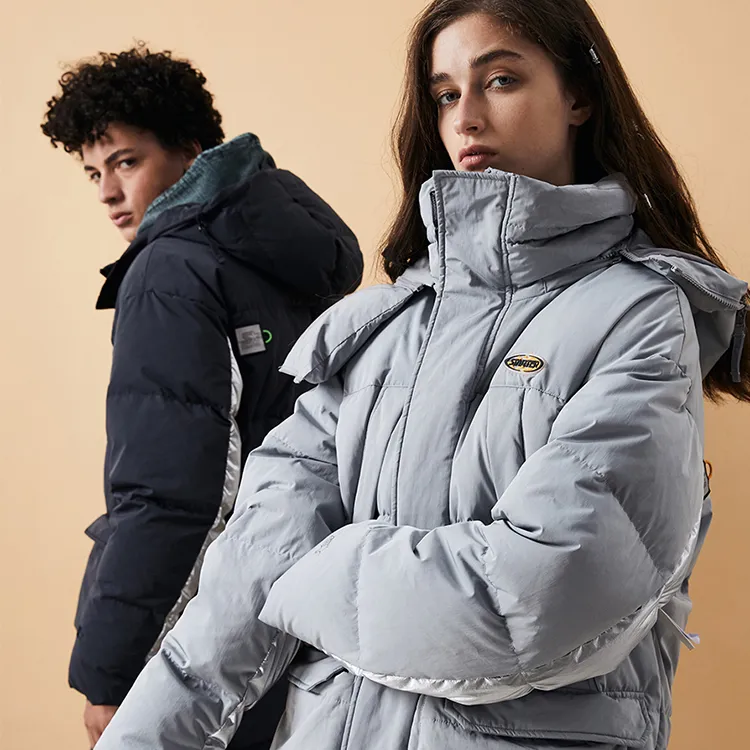 STARTER Down Jackets Unisex Light Gray-4