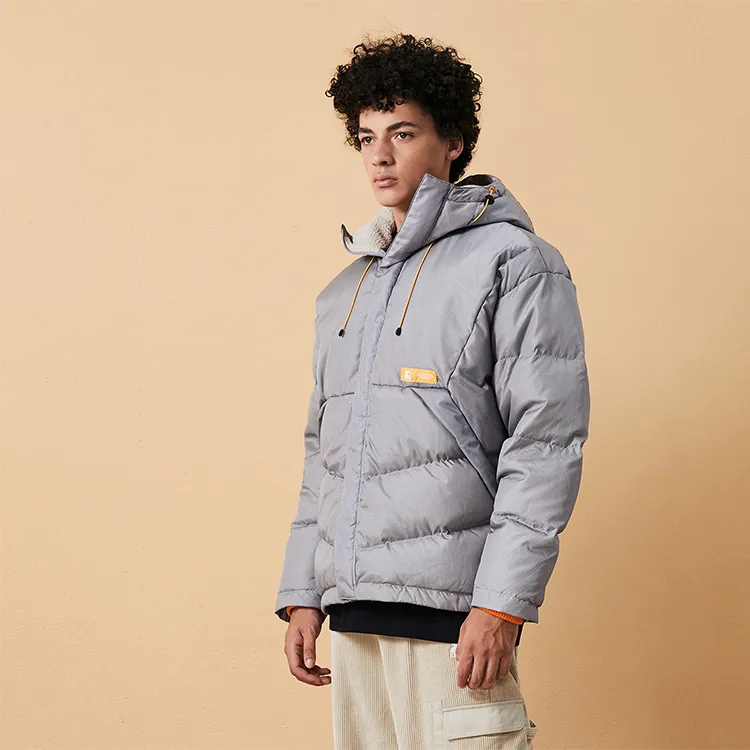 STARTER Down Jackets Unisex Light Gray-3