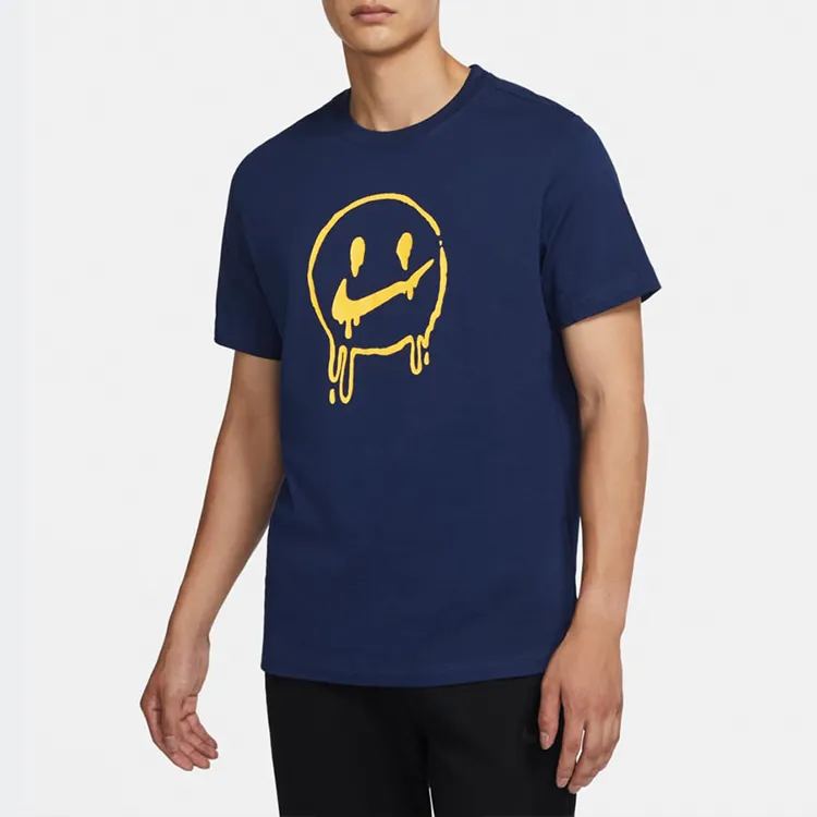 Nike T Shirts Men Space Blue-3