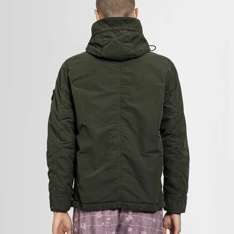 STONE ISLAND Puffer Jackets Men Gray Green-4