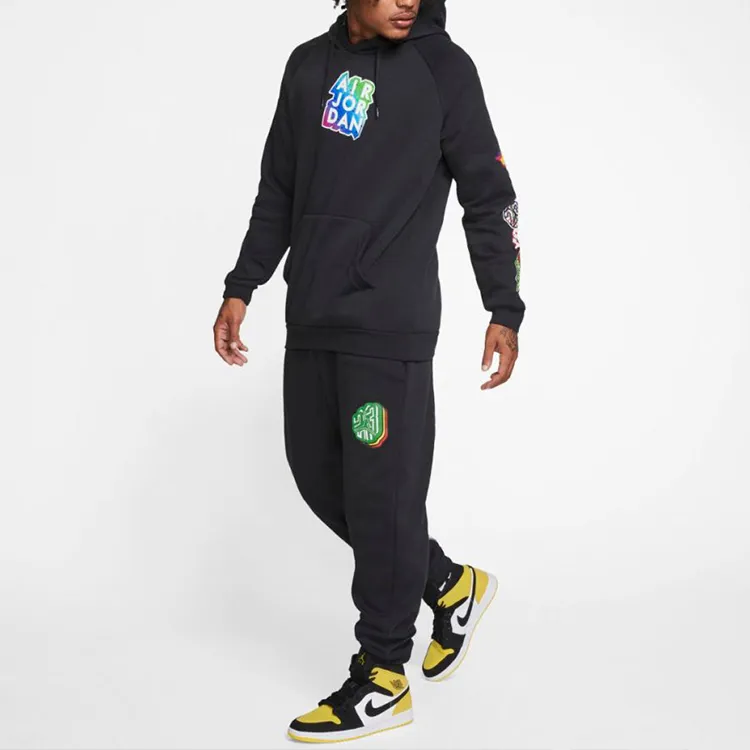 Jordan Air Jordan MJ Sports Pants Men Black-4