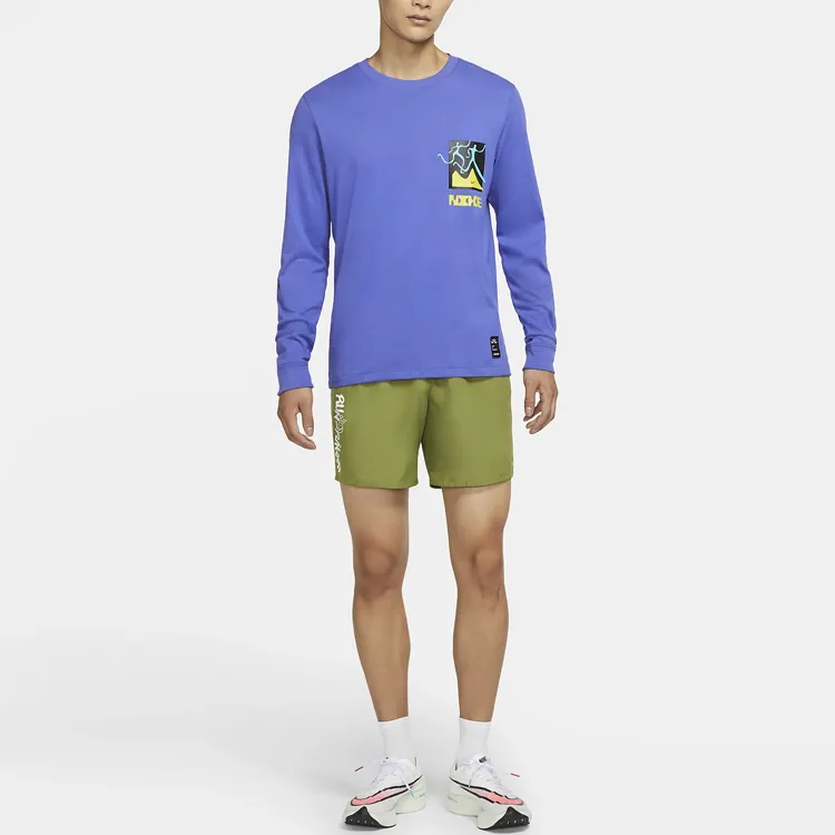 Nike T Shirt Men's Rush Grass Purple-2