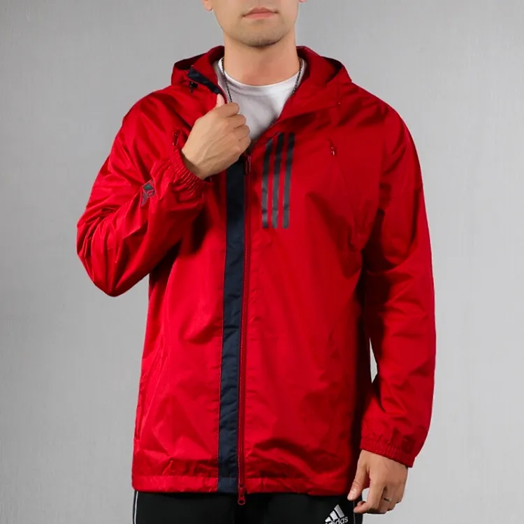 Adidas Jackets Men Dark Reddish Purple-2