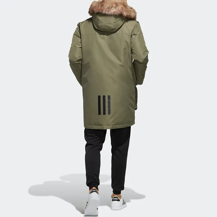 Adidas Neo Down Jackets Men Khaki Brown-3