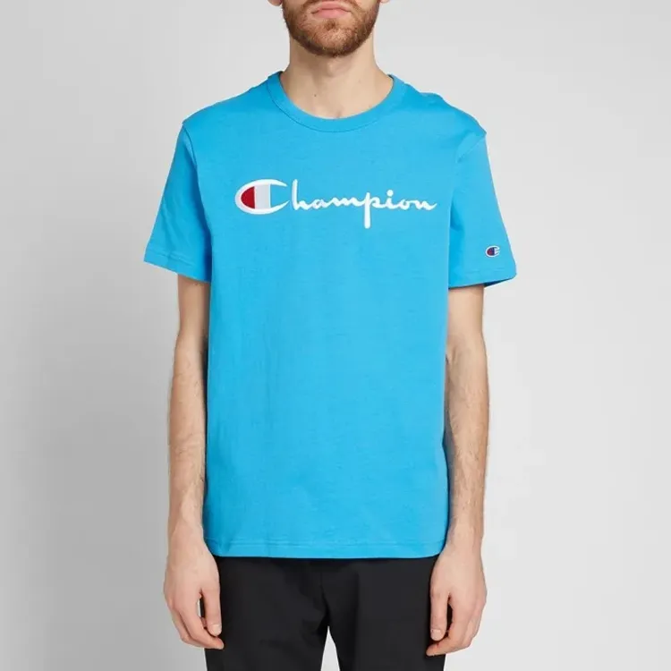 Champion T Shirts Unisex Blue-3