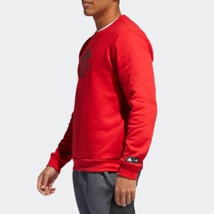 Adidas Sweatshirts Men Light Scarlet-4