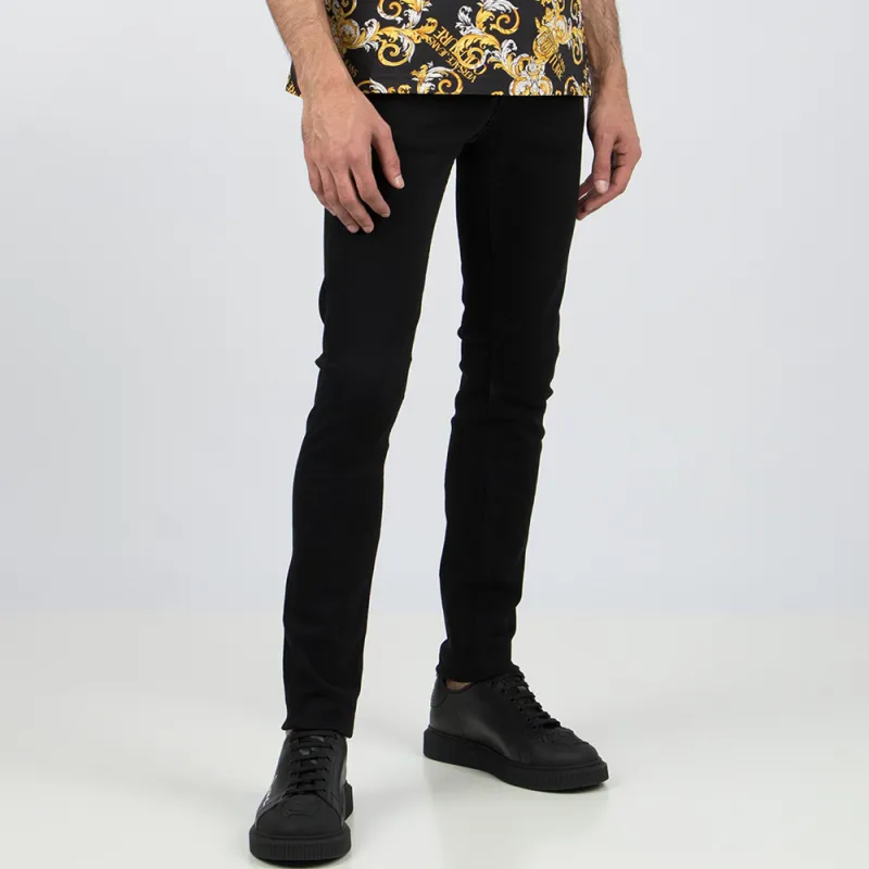 VERSACE JEANS COUTURE Slim Fit Pants Jeans Men's Black-3