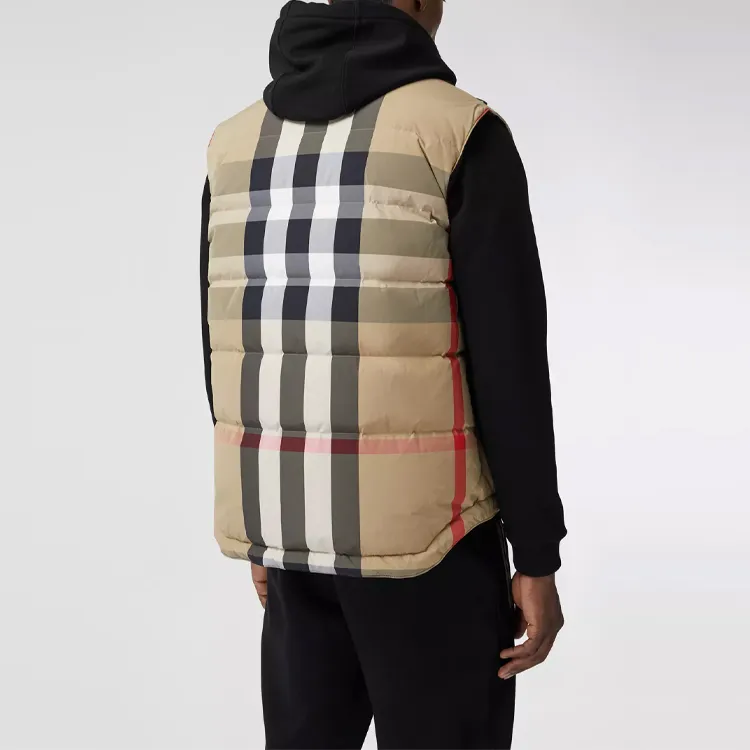 Burberry Reversible Check Nylon Puffer Gilet-3