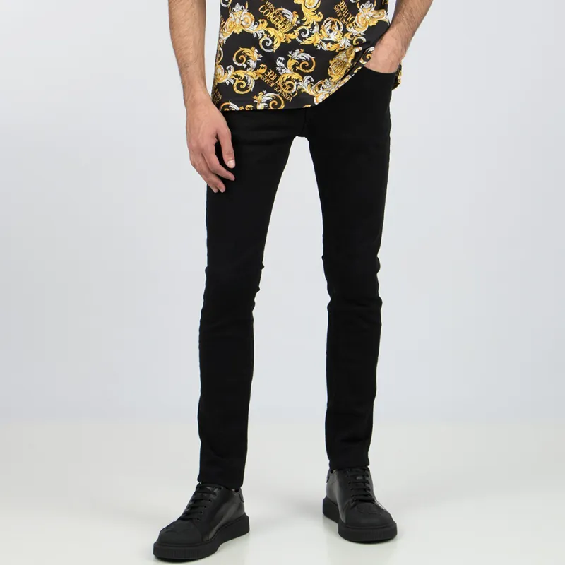VERSACE JEANS COUTURE Slim Fit Pants Jeans Men's Black-4