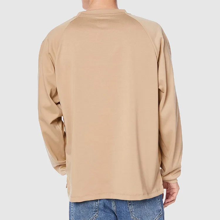 Champion Straight Long-Sleeved T-Shirt Japan Version Men's Khaki-2