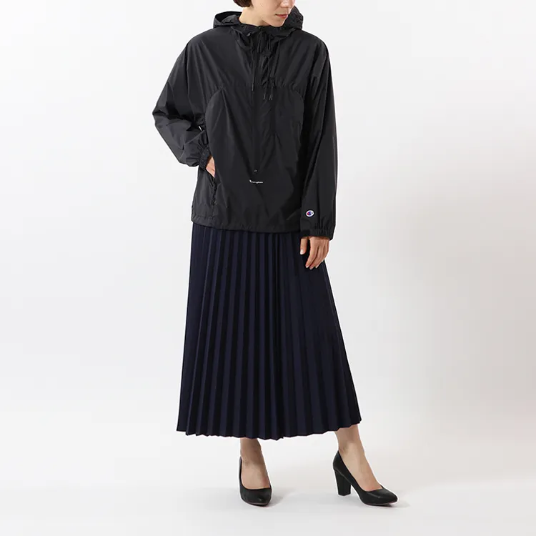Champion Single-Layer Windbreaker Jacket Japan Version Women's Black-3