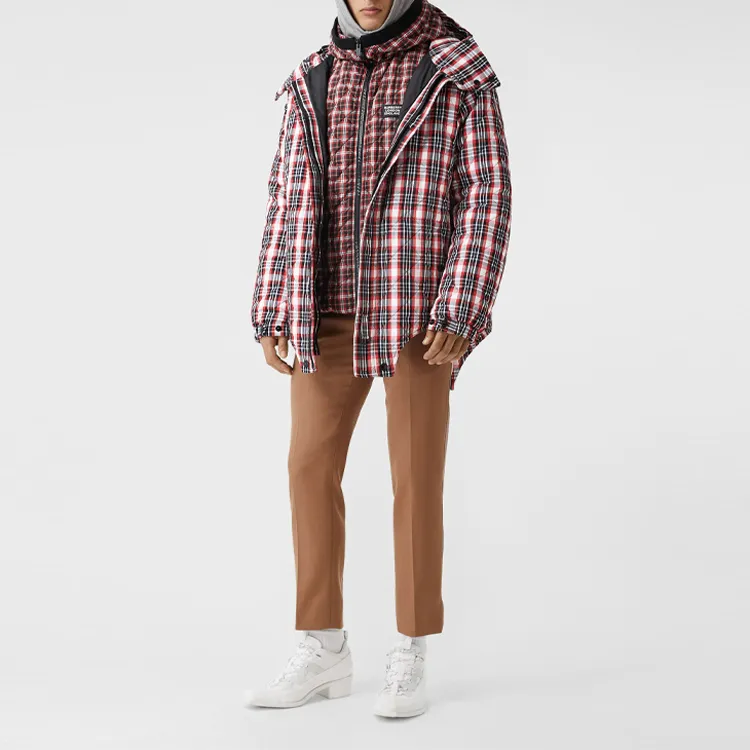 Burberry Jackets Men Bright Red-1