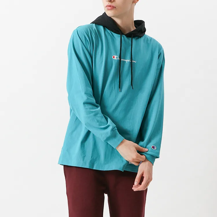Champion Hooded Regular Sweatshirt Japan Version Unisex Light Green-3
