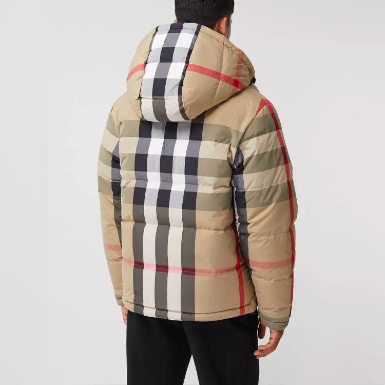 Burberry Reversible Exaggerated Check Nylon Puffer Jacket-4