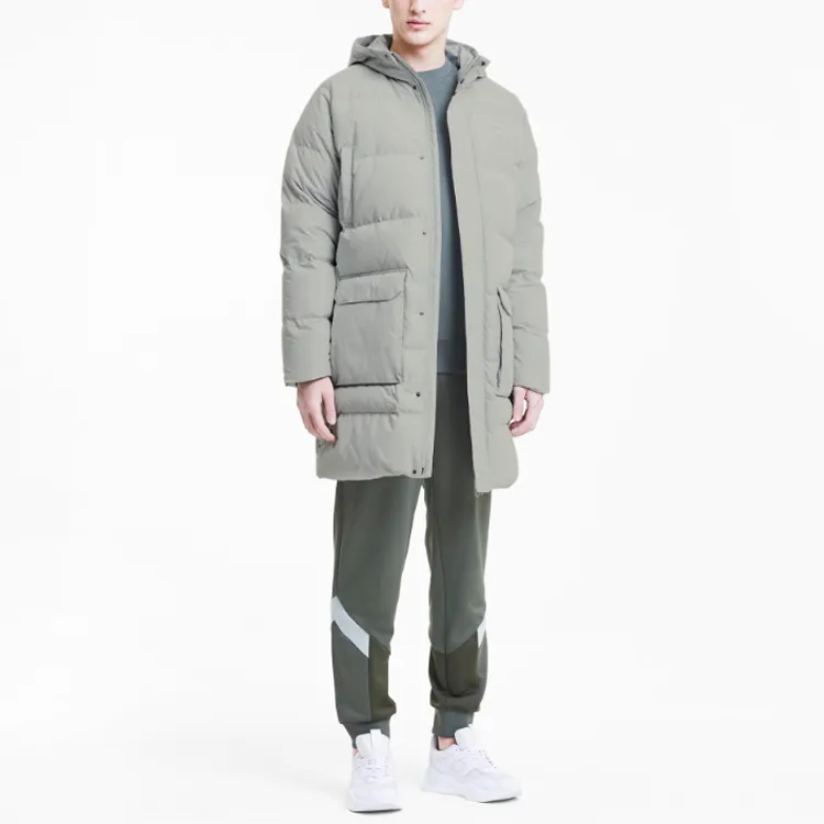 PUMA Down Jacket Winter Men's Gray Green-4