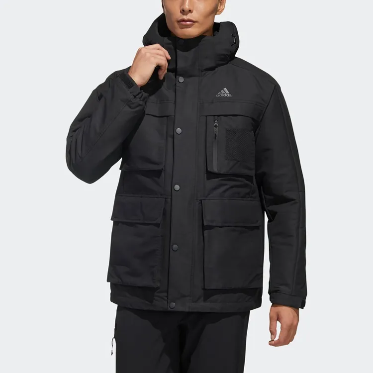Adidas Down Jackets Men Black-4