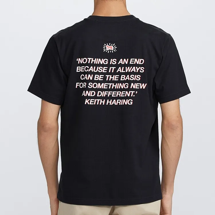 UNIQLO Straight T Shirt Unisex Black-3