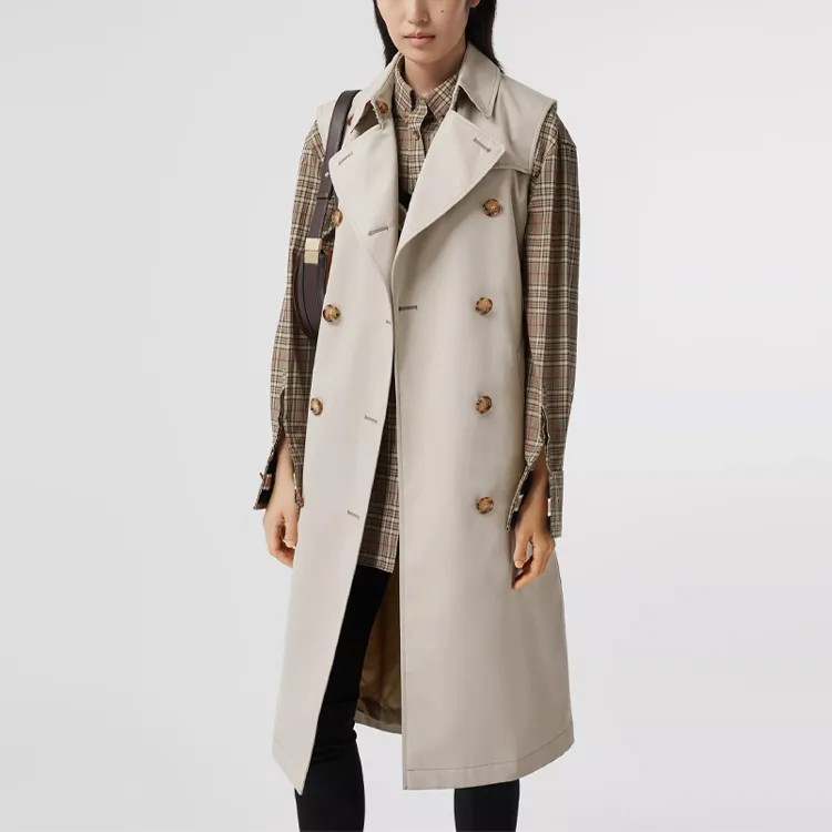 Burberry Trench Coat Women's Stone Color-4