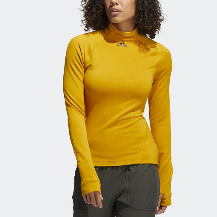 Adidas Raglan Sleeve T Shirt Women's Yellow-2