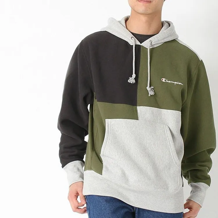 Champion Sweatshirt US Version Unisex Black Gray Army Green Multicolor-2