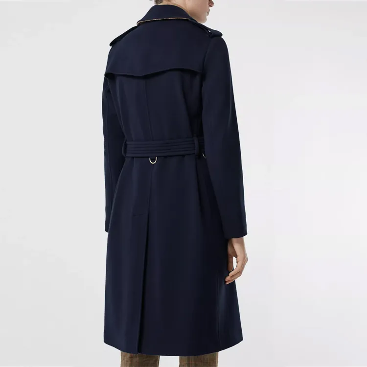 Burberry Trench Coat Women's Marine Blue-2
