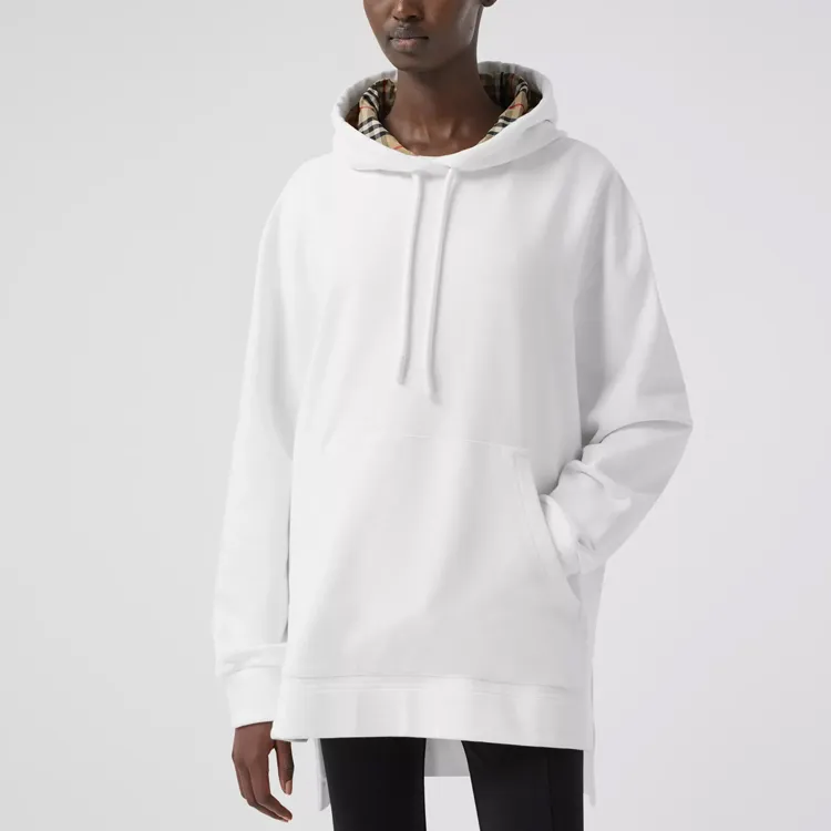 Burberry Oversized High low Hem Hoodie-1