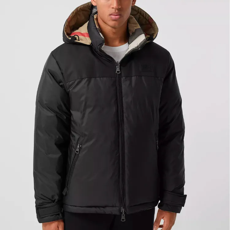 Burberry Reversible Exaggerated Check Nylon Puffer Jacket-3