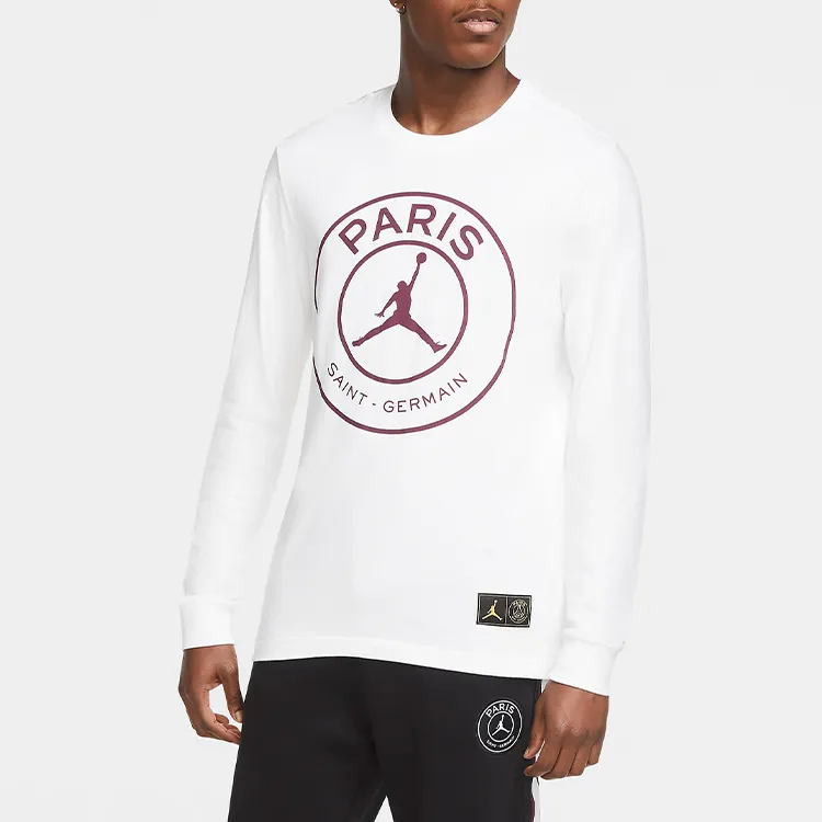 Jordan Paris Saint Germain T Shirts Men White-3