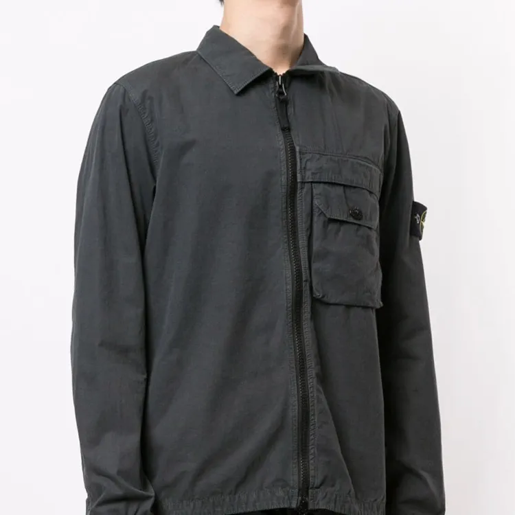 STONE ISLAND Jacket Men's Charcoal Gray-3