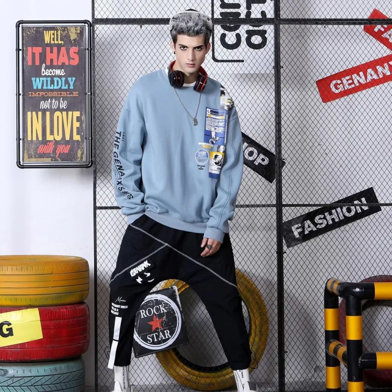 GENANX Sweatshirt Unisex Gray Blue-2