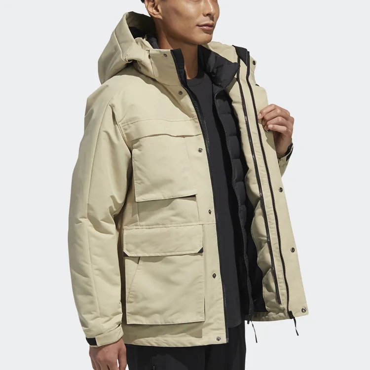Adidas Down Jackets Men Grassland Brown-6