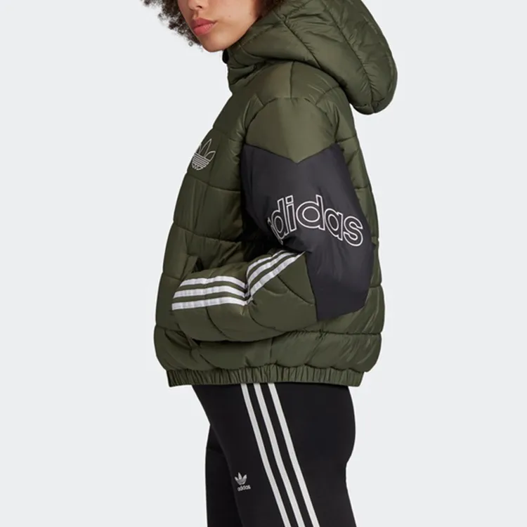 Adidas Originals Puffer Jackets Women's Basic Green-4