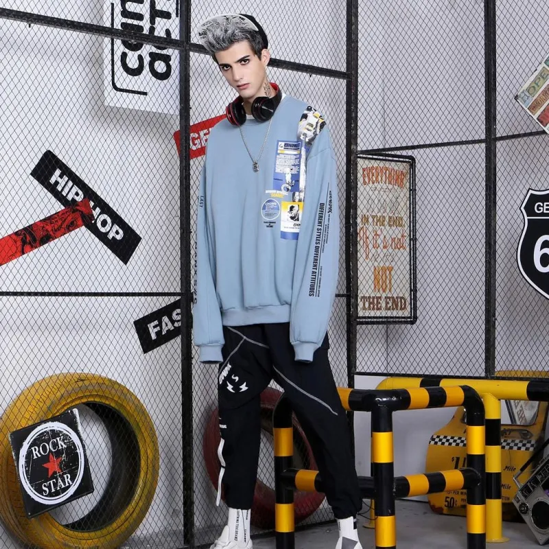 GENANX Sweatshirt Unisex Gray Blue-3